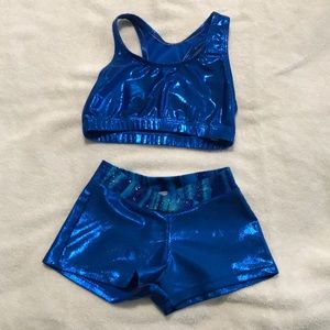 Dance/gymnastics shorts and crop top